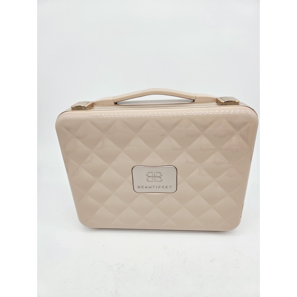 Beautifect Makeup Box Nude (Pink) Rose Gold Luxury Portable Vanity Case Lights